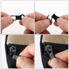 Ouligay 6pcs Replacement Zipper Pull Detachable Zipper Pull Tabs Metal