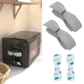 FZHOME 2PCS Kitchen Appliance Cord Winder Cable Organizer, Cord Organizer for Appliances, Cord Wrapper, Cord keeper for Appliances, Kitchen Aid Mixer Accessory, Kitchen Cord Holder (Grey-2PCS)