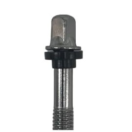 AIAS Sleeved Nylon Tension Rod Washers (Black, 100 Pack)