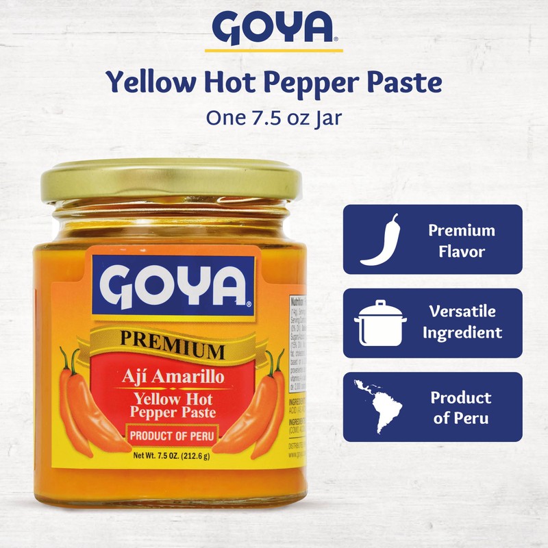 Ají Amarillo Paste by Goya, Yellow Hot Pepper for Latin