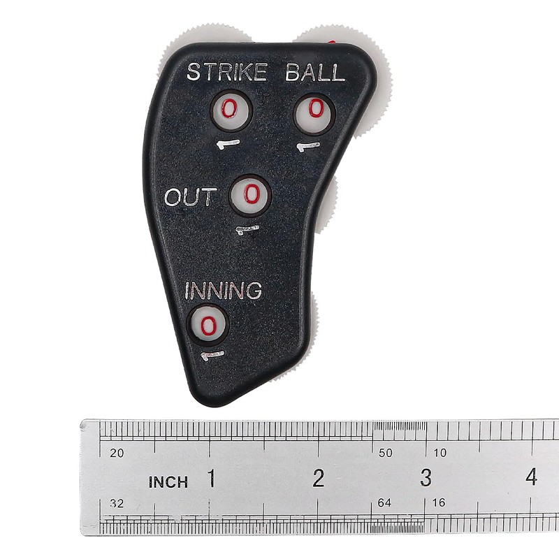 ANCLLO 2 x Baseball Umpire Clicker 4 Wheels Baseball Indicator