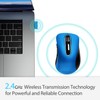 memzuoix - mouse inalámbrico portátil 2.4G, 1200 DPI inalámbrico óptico