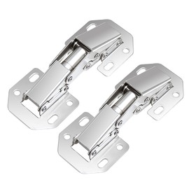 2 Packs of Soft Close Hinges Kitchen Soft Close Cabinet Hinges Door Hinges Concealed Hydraulic Cupboard Door Hinges, 90 Degree Hidden Hinges