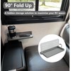 Aluminum RV Folding Wall Shelves 12 Inch Collapsible Fold Down