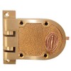 Wilson 6261 Solid Bronze Jimmy Proof Deadlock Deadbolt Single Cylinder Lock with Shutter Guard and Flat Strike