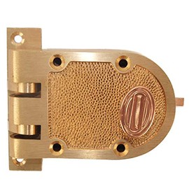 Wilson 6261 Solid Bronze Jimmy Proof Deadlock Deadbolt Single Cylinder Lock with Shutter Guard and Flat Strike