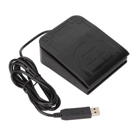 USB Foot Switch Pedal MIDI Controller Ergonomic Design Single Foot Switch Pedal for Instrument Photobooth Zooming