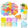 Pack of 50 Square Reusable Ice Cubes, Summer Cooling Ice