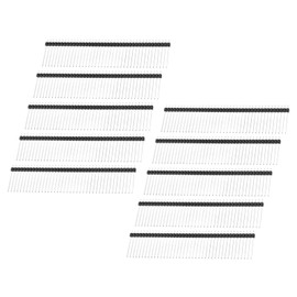 Unifizz 2.54mm Pitch 40P Straight Single Row Male Pin Header 20mm Length Copper Connector Strip for PCB Board Prototyping Pack of 10