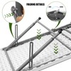 Byliable Folding Table 4 Foot Portable Heavy Duty Plastic Fold-in-Half