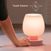 Touch Bedside Table Lamp - Pink Small Lamp for Bedroom