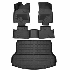 High Quality Anti Dust Anti-slip Rubber Fancy All Season All Vehicles Tpe Floor Mat for 2021-2026 Nissan Rogue(Not for Sport)Position: This item has CROVECO logo. Do not buy if you mind, Size: 63*18*58, Color: 2014-2020 Nissan Rogue