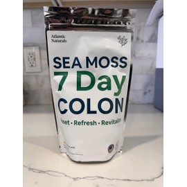 Atlantic Naturals Sea Moss Digestive Support Drink Mix - 7 Day Program with Psyllium Husk, Flaxseed, and MSM - Pineapple Flavor (14 oz)