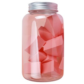 Healeved 12pcs Coral Orange Makeup Sponge Versatile Wet Dry Foundation Puff for Application for Concealer Blush Highlighter for Women Girls