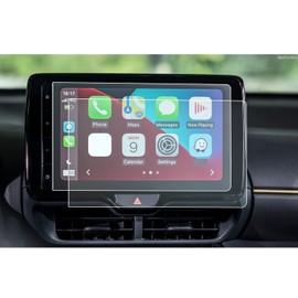 [Pack of 2] CDEFG Navigation Protective Film 4H Scratch-Resistant Compatible with Toyota Yaris Cross 2021 2022+ 9 Inch GPS Transparent Screen Protector Car Sat Nav Film Accessories