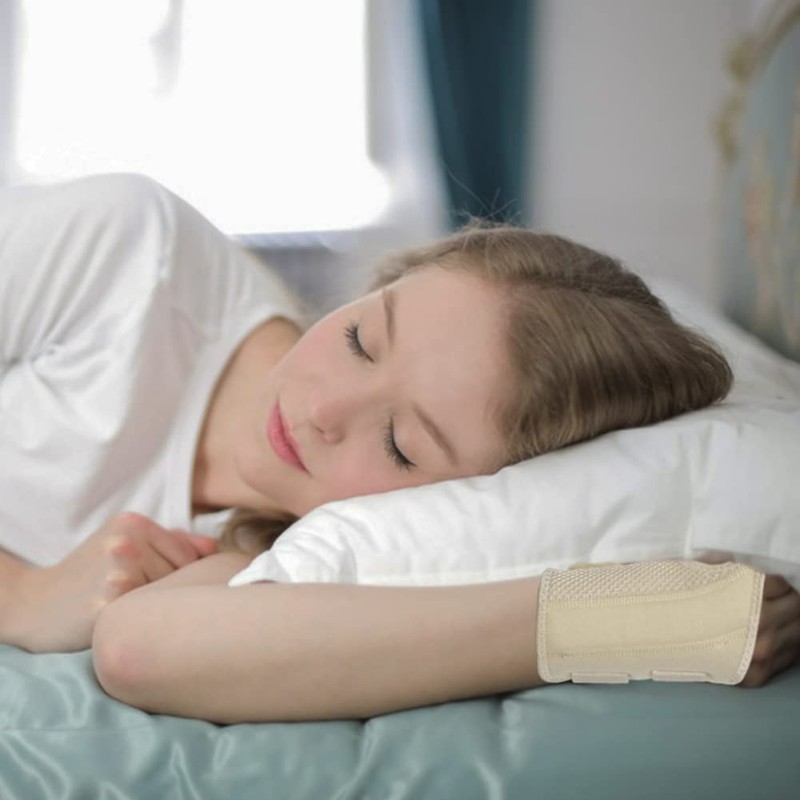 HYCOPROT Wrist Support with Metal Splint, Adjustable Breathable Wrist Brace