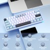 Solakaka SK961 Wireless Mechanical Keyboard 60 Percent Keyboard Tri-Mode Connection