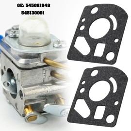 EMSea Carburetor Diaphragm Repair Kit 545081848 Carburetor Gasket Kit 545130001 Compatible with Husqvarna 125R 128R 124C 128 CD LDX DJX 128LD 128RJ Trimmer