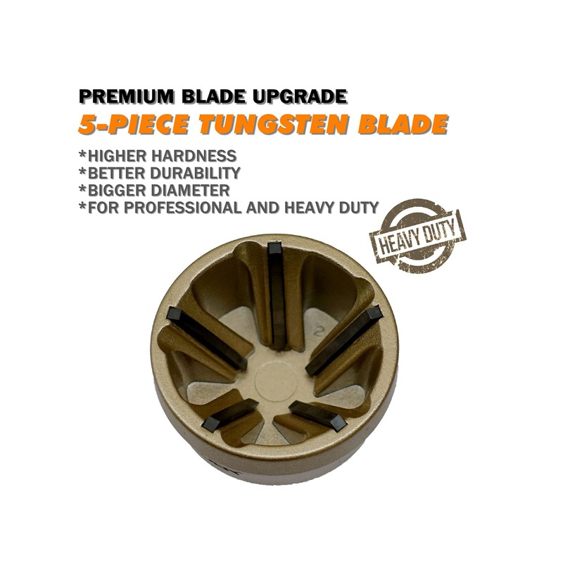 CONQUER Tools Deburring External Chamfer Tool, Premium Tungsten Blade, Deburring