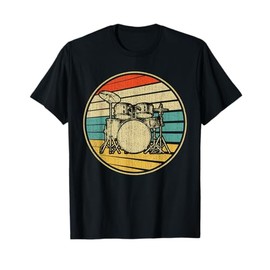 Drums Drummer Band Drumset Retro Vintage Drum Set 70s 80s T-Shirt