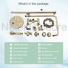 NeierThodore Antique Brass Bathroom Shower Faucet System Set 8 Inch