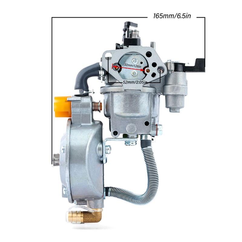 Dual Fuel Carburetor 5‑7KW Gasoline Generator Carburetor LPG NG Conversion