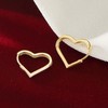 XIUQILAI Heart Gold Hoop Earrings for Women, Fashion Gold Huggie