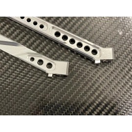 GMX Aluminum Front / Rear Chassis Brace for 1/7 Arrma Limitless V2 6s BLX Silver