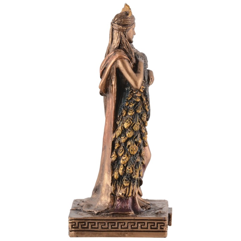 Veronese Miniature Figurine Greek Goddess Hera - Painted with Bronze