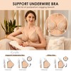 Gratlin Women's Full-Cup Maternity Bra, Preformed Cups, Underwired Nursing Bra