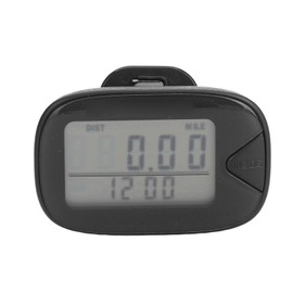 Walking Pedometer Large Digital Display Multifunctional Lightweight Accuracy Memory Step Counter for Men Women Black