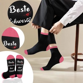 LSVGSAK Best Sister in the World Gift Birthday Gift Christmas Gifts Easter Gifts Thanksgiving Gift Valentine's Day Gifts for Sister Gift Ideas Funny Socks