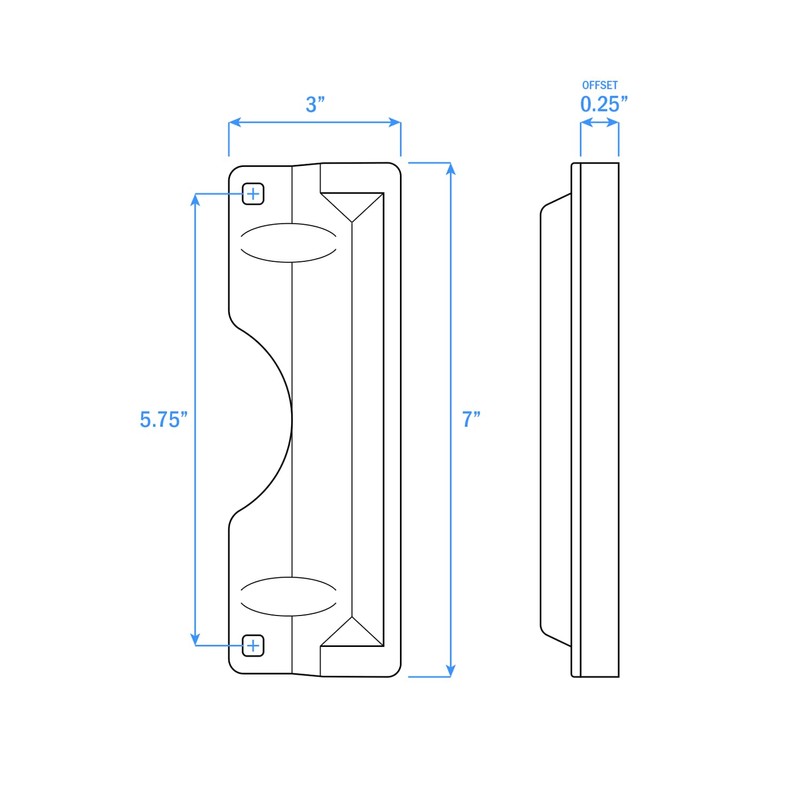 "Nuk3y Door Latch Guard Protector Stainless Steel for Out Swing