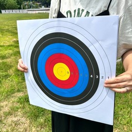 10-Sheet Set Arrow Target Paper Archery Game 2ea