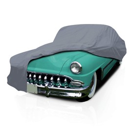 5 Layer Car Cover for DeSoto Chrysler Fireflite 1955-1960 Sedan 4-Door Semi Custom Fit Full Coverage Heavy Duty All Weather Protection Breathable Dust Wind Shield