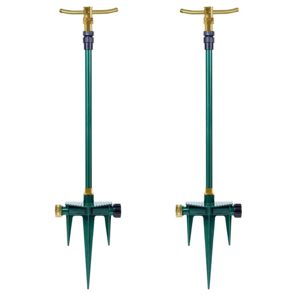ATDAWN 3-Arm Garden Sprinkler, High-Rise Lawn Sprinkler, 360 Degree Rotation