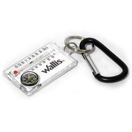 Wallis Llavero-Brújula, Color Blanco/Negro, Pequeño