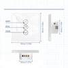 Tuya Wifi Intelligent Curtain Switch Arc Glass Touched Screen Curtain