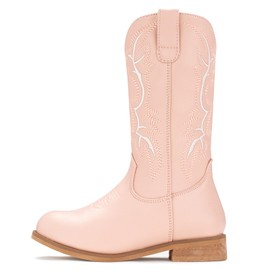 IUV Cowgirl Boots Cowboy Boots For Girls Kids Toddler Fashion Western Boots Mid Calf Riding Shoes