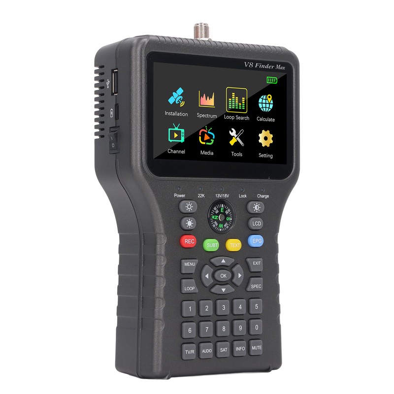 Satellite Finder with Compass Function 4000mAh 4.3in TFT LCD Display