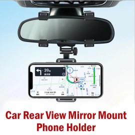 The Battery Connection UNIVERSAL Car Phone Mount Stand for Car Mirror Phone Holder Clip Rearview Mirror