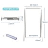 QYINXIU Portable Travel Garment Rack, Lightweight Folding Clothes Rack For