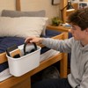Bedside Hanging Storage Caddy for Cribs & Dorm Rooms -