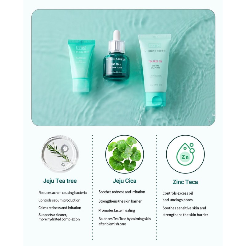 BRING GREEN TEA TREE CICA TRIAL KIT | Travel Size