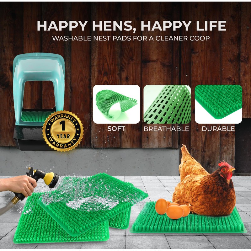 TOSSCA Nesting Boxes for Chicken Coops | Roll Away Hen