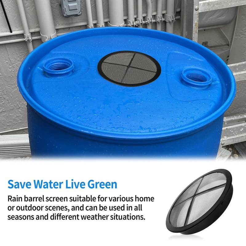 Rain Barrel Screen Filter Cover Lid for Rainwater Collection System