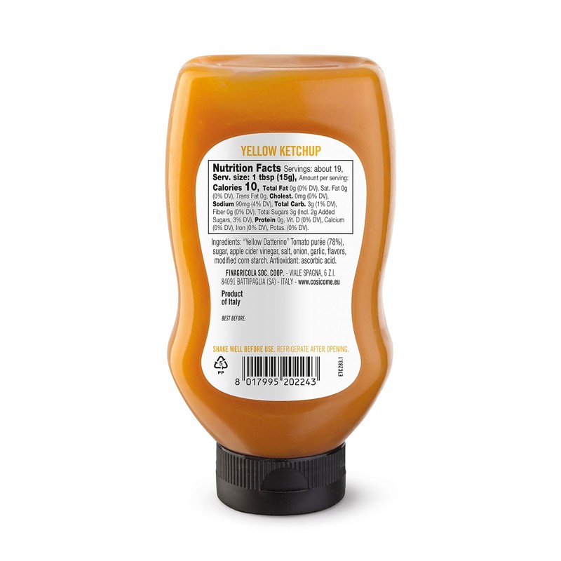 Cosi Come - Italian Yellow Tomatoes Ketchup, 9.88 oz (280
