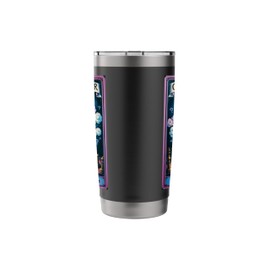 Overthinker Tarot Funny Skeleton Chess Anxiety Art Stainless Steel Insulated Tumbler