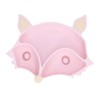 Baby Suction Plate Cute Fox Shape Non Toxic Safe 3