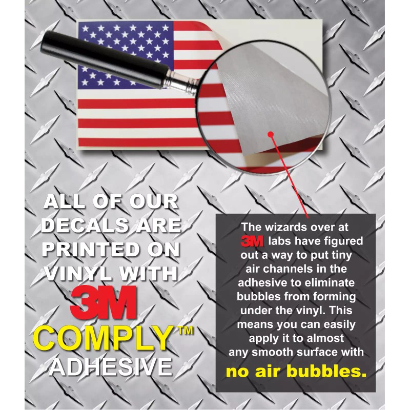 Decals by Haley American Flag Decal VInyl Sticker Tattered Waving